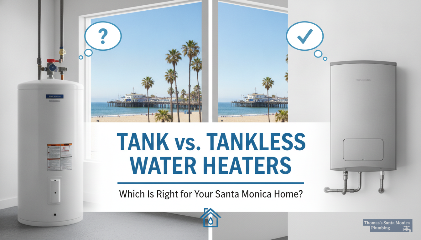 Tank vs. Tankless Water Heaters: Which Is Right for Your Santa Monica Home?